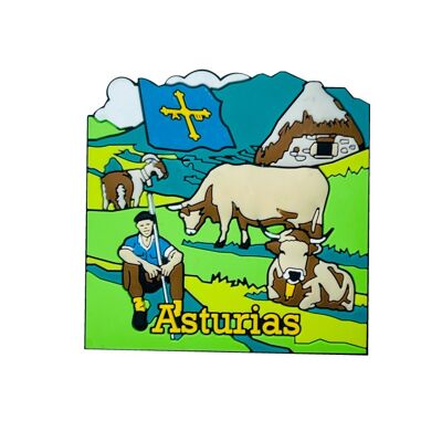 PVC-MAGNET. ASTURIEN RIO KATHOLISCHER TOURISMUS - IM084