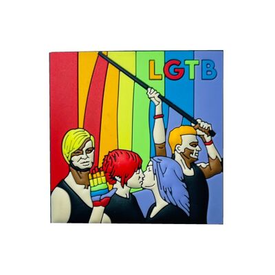 MAGNETE IN PVC. COMUNITÀ LGBT - IM137