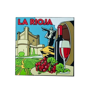 PVC-MAGNET. TOURISMUS VON LA RIOJA WEIN SPANIEN - IM124