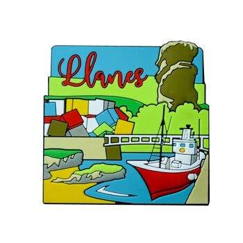 AIMANT PVC. TOURISME LLANES CUBES BATEAU ASTURIES - IM092