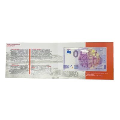 BILLETE . EUROS PRESENTACION LETRONAS DE GIJON - 27