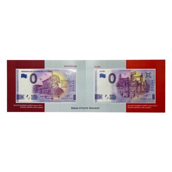 BILLET . EUROS GIJON ET JOVELLANOS ESPAGNE SOUVENIR