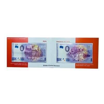 ORDNER ANZEIGEN . 0-EURO-BANKNOTEN - GIJON- UND SELLA-ABSTIEG