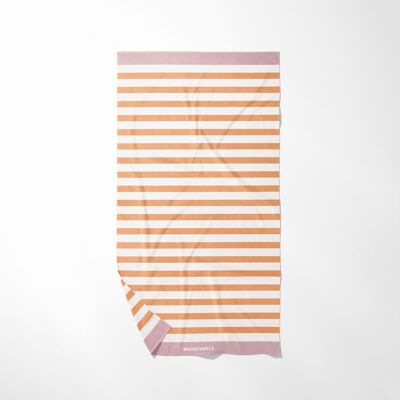 SERVIETTE MARINE ORANGE