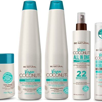 Virgin Coconut Pack. For all types of hair.