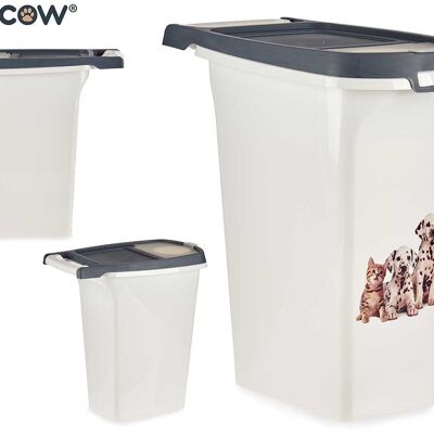 CUBO DISPENSADOR COMIDA PLASTICO 10L