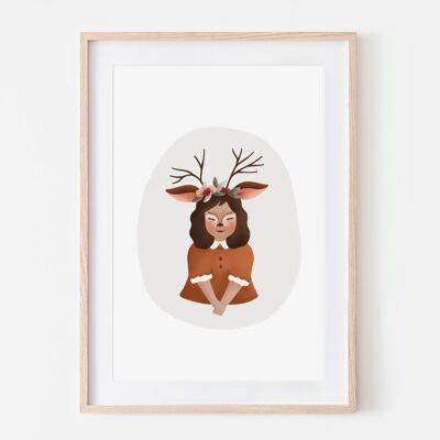 A4 poster - Little fawn costume