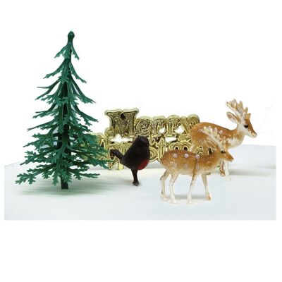 Kit per decorare i tronchi di Natale del bosco