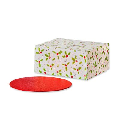 Holly Cake Box 10" e kit tavola