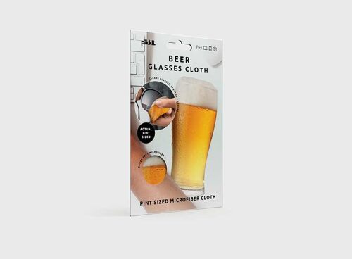 Pikkii | Fun Glasses Cleaning Cloth - Beer