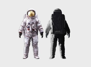 Pikkii | Lingettes amusantes pour lunettes - Espace - Astronaute 1