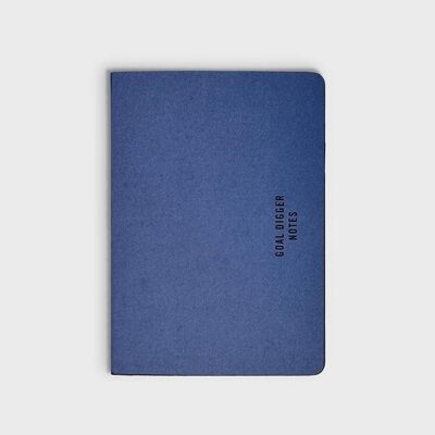 MiObjetivos | Cuaderno Goal Digger B6 - Azul marino