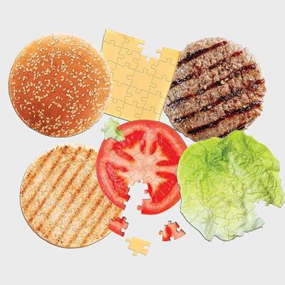 Pikkii | Burger Jigsaw Puzzle (a strati) Pre-ordine