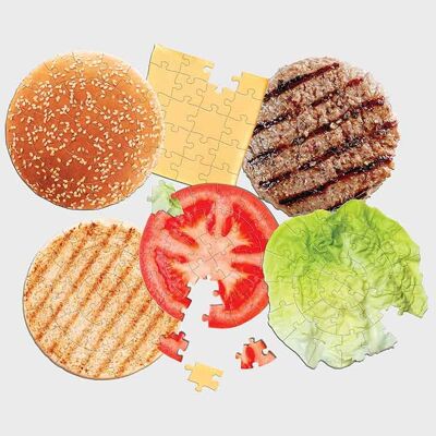Pikkii | Burger Jigsaw Puzzle (Layered) Pre Order