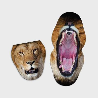 Pikkii | Fun Brillenputztücher - Tiere - Löwengebrüll