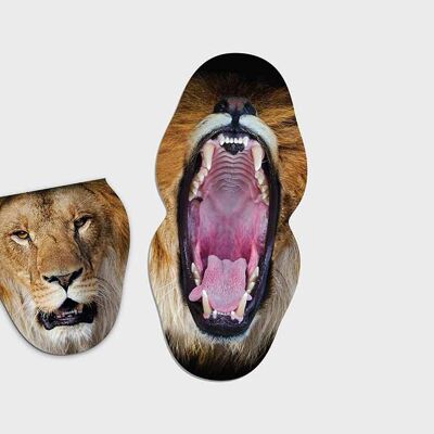 Pikkii | Fun Brillenputztücher - Tiere - Löwengebrüll
