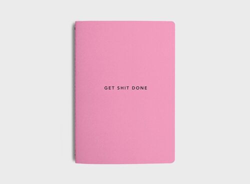 MiGoals | New Colourways - Get Shit Done To-Do-List Notebook- A5 - Hot Pink