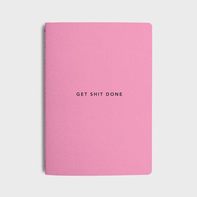 MiObjetivos | Nuevas combinaciones de colores - Cuaderno Get Shit Done To-Do-List - A5 - Rosa fuerte