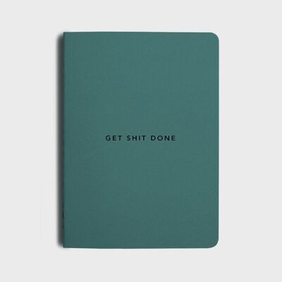 MiGoals | Neue Farbvarianten – Get Shit Done To-Do-List-Notizbuch – A5 – Blaugrün