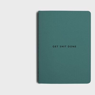 MiGoals | New Colourways - Get Shit Done To-Do-List Notebook - A5 - Teal Green