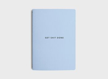 MiGoals | Nouveaux coloris - Get Shit Done To-Do-List Notebook - A6 - Bleu ciel 1