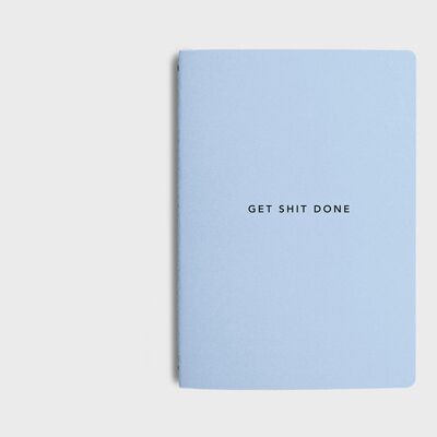MiGoals | New Colourways - Get Shit Done To-Do-List Notebook- A6 - Sky Blue