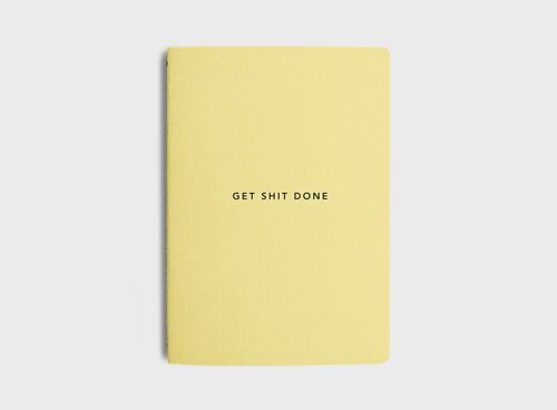 MiGoals | New Colourways - Get Shit Done To-Do-List Notebook  - A6 - Lemon