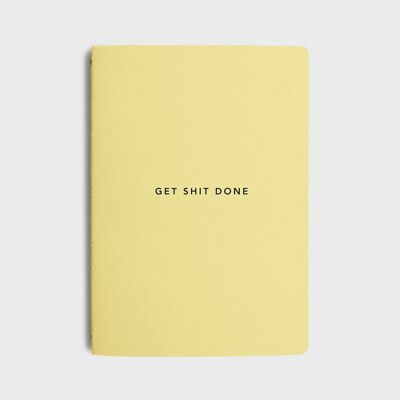 MiGoals | New Colourways - Get Shit Done To-Do-List Notebook  - A6 - Lemon
