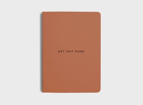 MiGoals | New Colourways - Get Shit Done To-Do-List Notebook- A6 - Tangerine