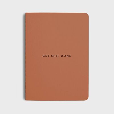 MiGoals | New Colourways - Get Shit Done To-Do-List Notebook- A6 - Tangerine