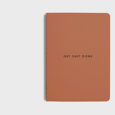 MiGoals | New Colourways - Get Shit Done To-Do-List Notebook- A6 - Tangerine
