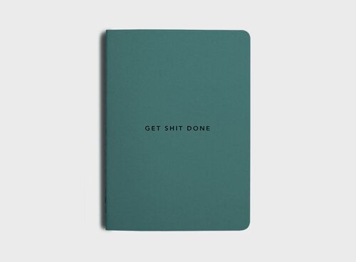 MiGoals | New Colourways - Get Shit Done To-Do-List Notebook - A6 - Teal Green