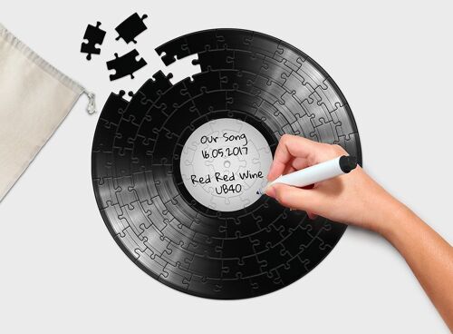 Pikkii | 12" Personalised Record Jigsaw Puzzle
