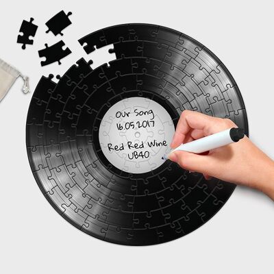 Pikkii | 12" Personalised Record Jigsaw Puzzle