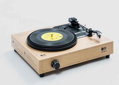 Spinbox | Portable Record Player - Caramel