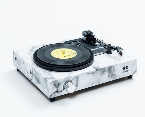 Spinbox | Portable Record Player - Marble