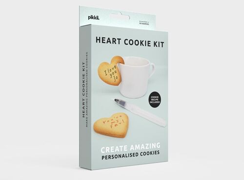 Pikkii | Personalised Cookie Making Kit - Love Heart