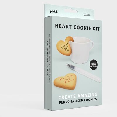 Pikkii | Kit personalizado para hacer galletas - Love Heart