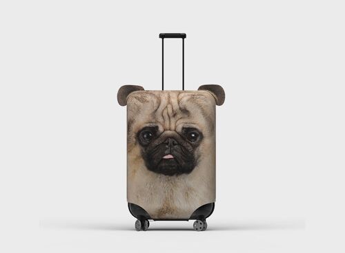 Pikkii | Animal Suitcase Cover Cat / Pug  - S - PUG