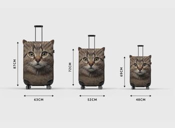 Pikkii | Housse de Valise Animaux Chat / Carlin - S - CARLIN 4