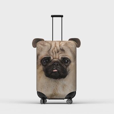 Pikkii | Animal Suitcase Cover Cat / Pug  - L - PUG