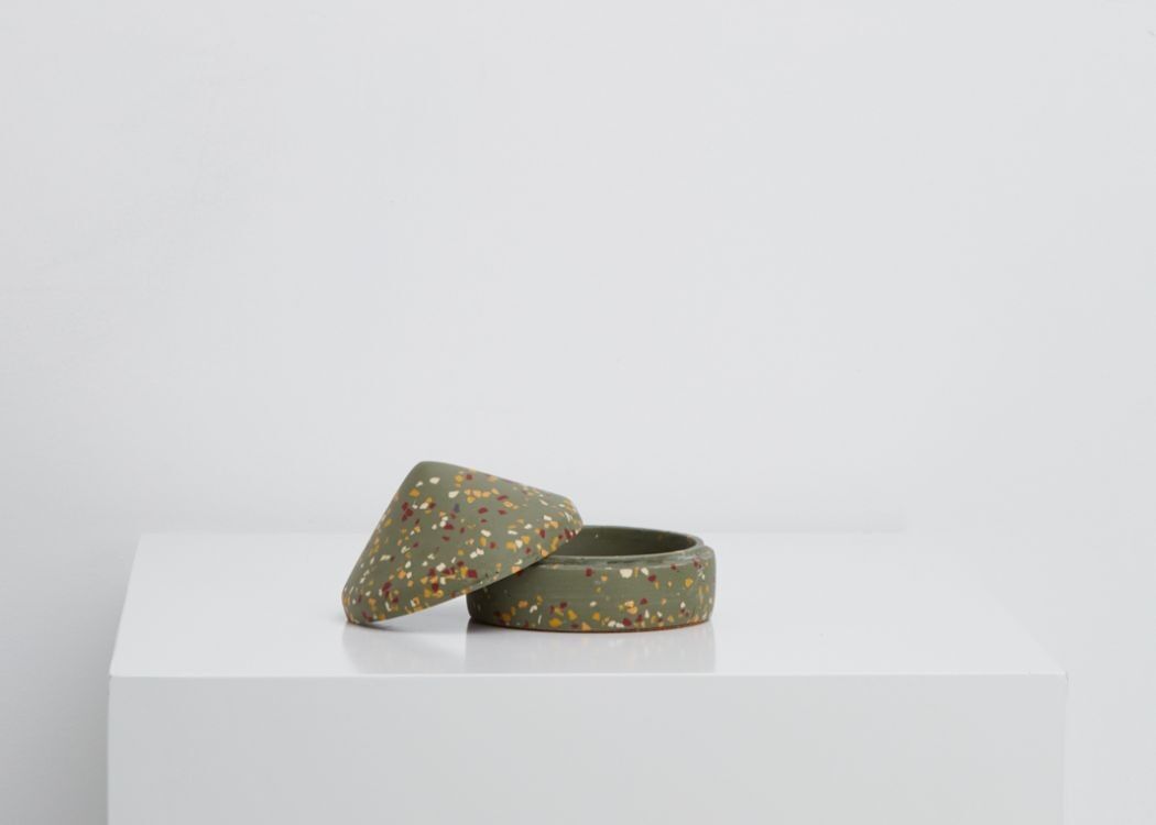 Capra-Designs | Kegel-Andenken-Box - Kegel-Andenken-Box Agave Terrazzo