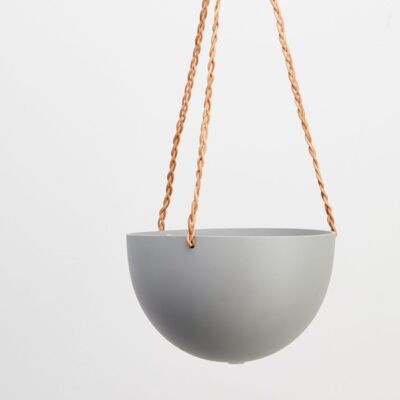 Capra Designs | Block Colour Dome Hanging Planter  - Block Color Dome Hanging Planter Stone