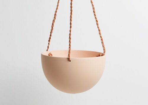 Capra Designs | Block Colour Dome Hanging Planter- Block Color Dome Hanging Planter Salt