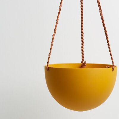 Capra-Designs | Block Color Dome Hanging Planter – Block Color Dome Hanging Planter Golden