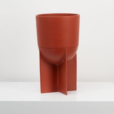 Capra Designs | Tall Eros Planter - Tall Eros Planter Terracotta