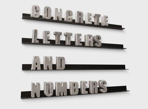 An Artful Life | Concrete Letters & Numbers
