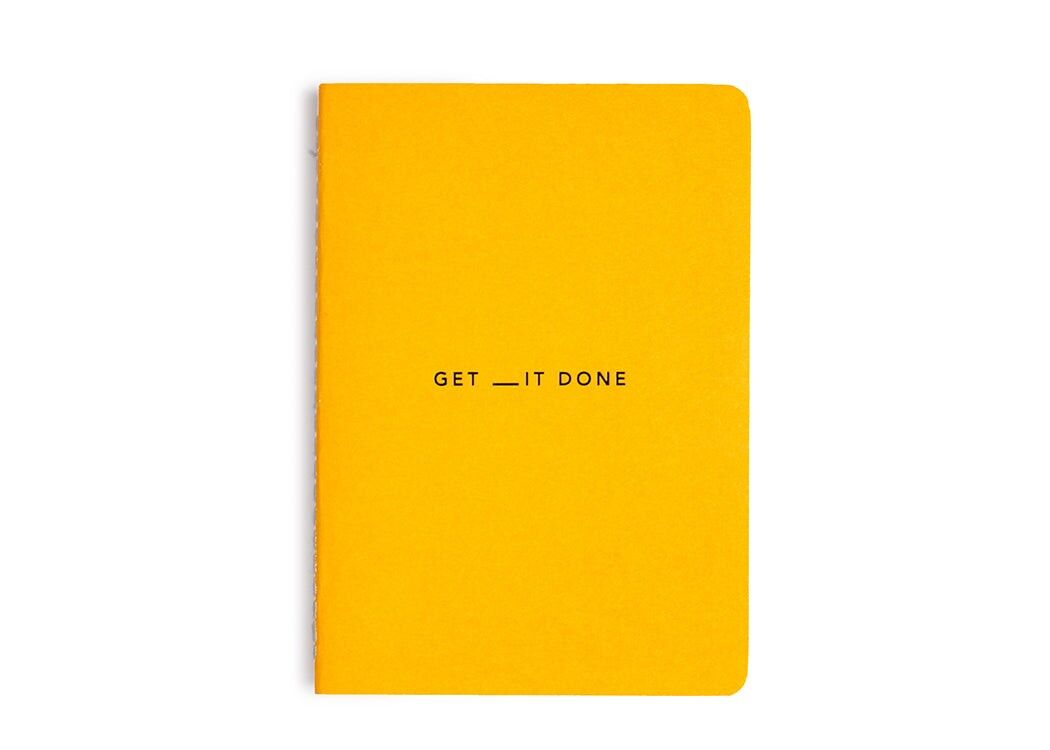 MiGoals | Get _it Done To-Do-List Notizbuch – A6 / GELB