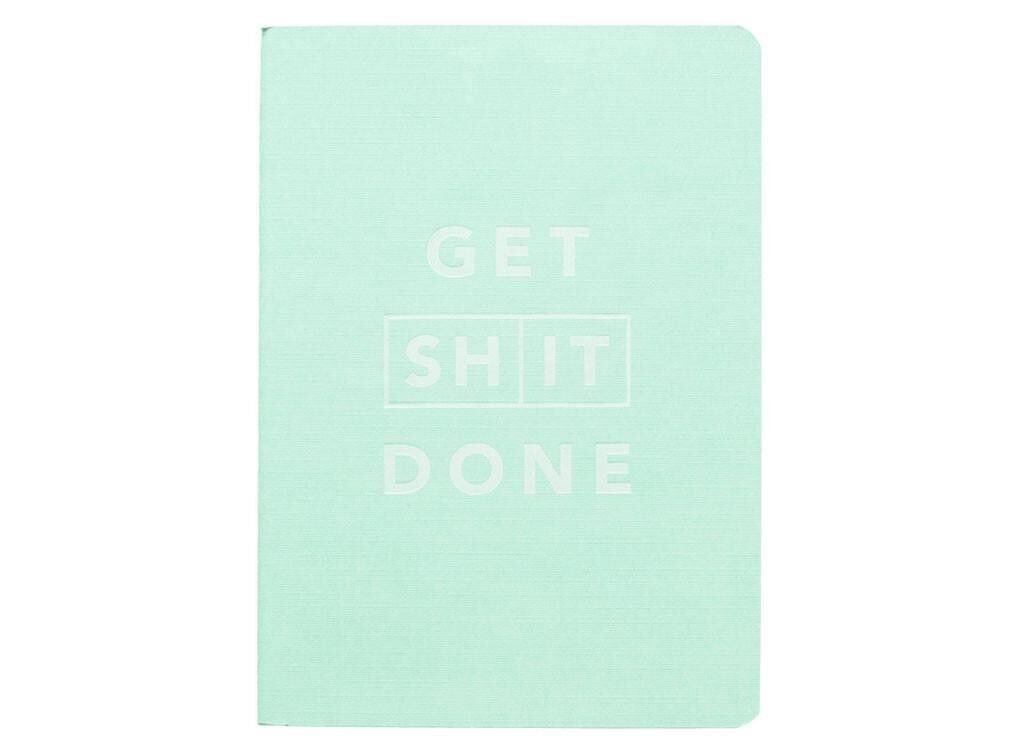 MiGoals | Get Shit Done To-Do-List Notizbuch (klassisch) - A6 / MINT
