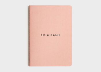 MiGoals | Get Shit Done To-Do-List Notebook (minimal) - CORAIL + NOIR 1